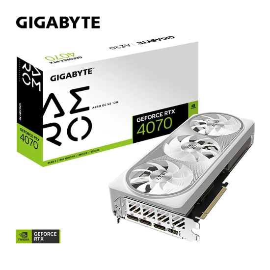 Fotografija izdelka Grafična kartica GIGABYTE GeForce RTX 4070 AERO OC V2 12G, 12GB GDDR6X, PCI-E 4.0