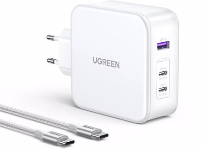 Fotografija izdelka Ugreen Nexode 3 portni 140W USB-C polnilnik s PD 3.1 GaN Bel