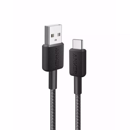 Fotografija izdelka Anker 322 USB-A to USB-C pleten kabel 1,8m črn