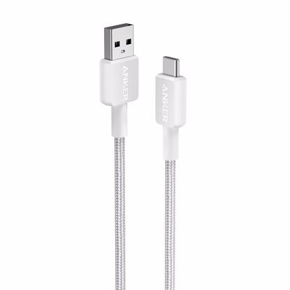 Fotografija izdelka Anker 322 USB-A to USB-C pleten kabel 0,9m bel