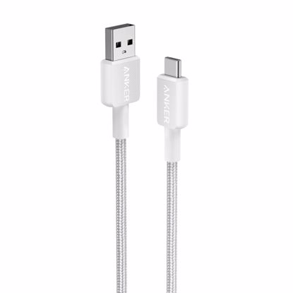 Fotografija izdelka Anker 322 USB-A to USB-C pleten kabel 1,8m bel