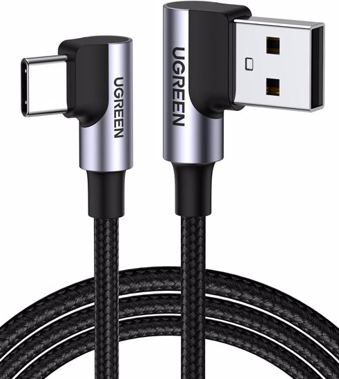 Fotografija izdelka Ugreen USB v USB C 90-stopinjski kabel za hitro polnjenje 2M