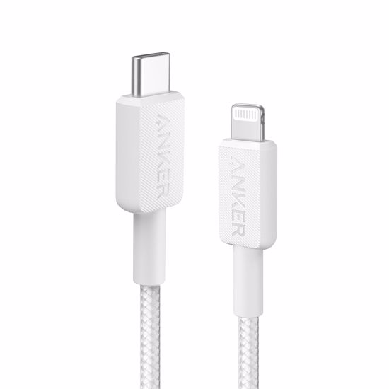 Fotografija izdelka Anker 322 USB-C to Lightning pleten kabel 1,8m bel