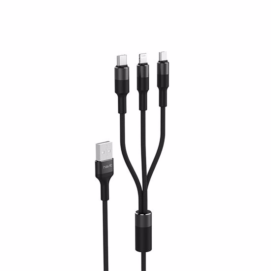 Fotografija izdelka HAVIT kabel za polnjenje USB-A na Type C, Micro USB, Lightning, 1.2M