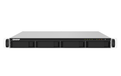 Fotografija izdelka QNAP NAS strežnik 1U rack za 4 diske, 2GB ram, 2x 10Gb SFP+ mreža