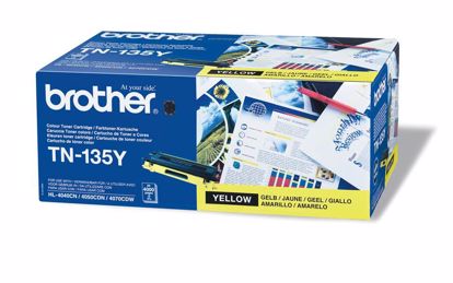 Fotografija izdelka Brother Toner TN135Y, yellow, 4.000 strani HL4040/50/70 DCP9040/2/5 MFC9440/50/9850