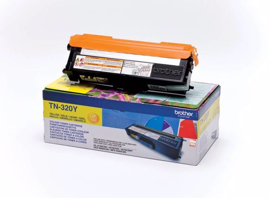 Fotografija izdelka Brother Toner TN320Y, yellow, 1.500 strani HL 4140/50/4570 DCP9055/270 MFC9460/9970