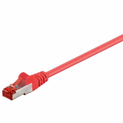 Fotografija izdelka GOOBAY S/FTP (PiMF) CAT 6 patch 2m rdeči mrežni povezovalni kabel