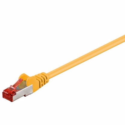Fotografija izdelka GOOBAY S/FTP (PiMF) CAT 6 patch 2m rumeni mrežni povezovalni kabel