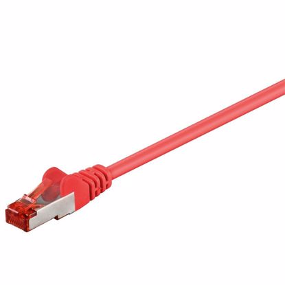 Fotografija izdelka GOOBAY S/FTP CAT 6 patch 3m rdeč mrežni povezovalni kabel