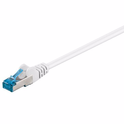 Fotografija izdelka GOOBAY S/FTP CAT 6A patch 2m beli mrežni povezovalni kabel