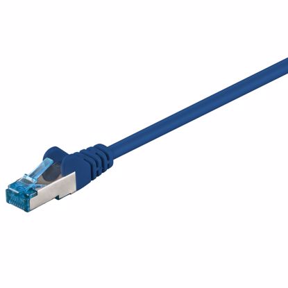 Fotografija izdelka GOOBAY S/FTP CAT 6A patch 2m modri mrežni povezovalni kabel