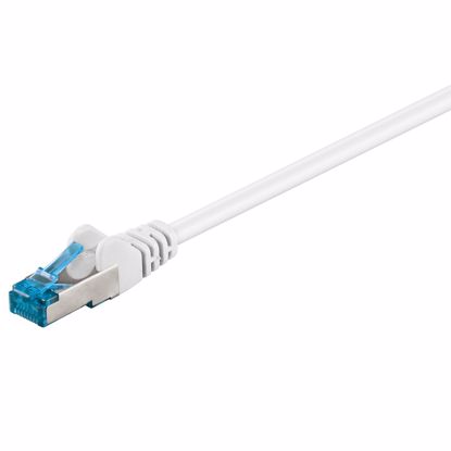 Fotografija izdelka GOOBAY S/FTP CAT 6A patch 1m beli mrežni povezovalni kabel