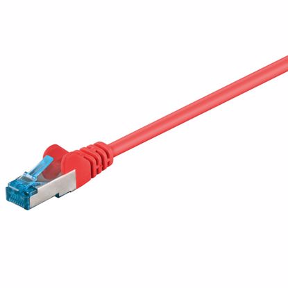 Fotografija izdelka GOOBAY S/FTP CAT 6A patch 0,5m rdeči mrežni povezovalni kabel