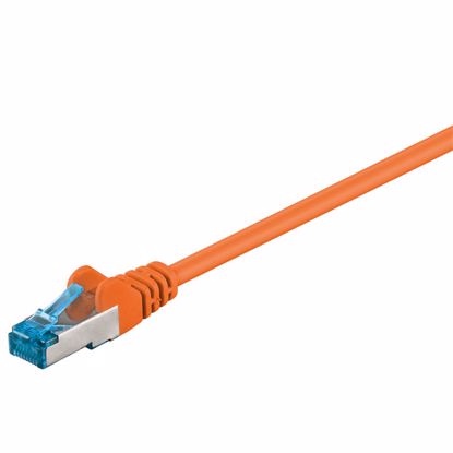 Fotografija izdelka GOOBAY S/FTP CAT 6A patch 3 m oranžni mrežni povezovalni kabel