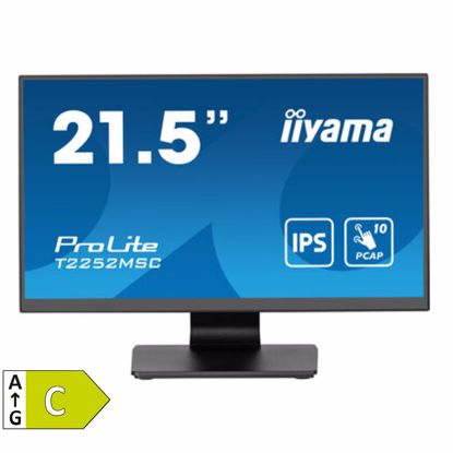 Fotografija izdelka IIYAMA ProLite T2252MSC-B2 54,5cm (21,5") FHD IPS zvočniki na dotik informacijski / interaktivni monitor