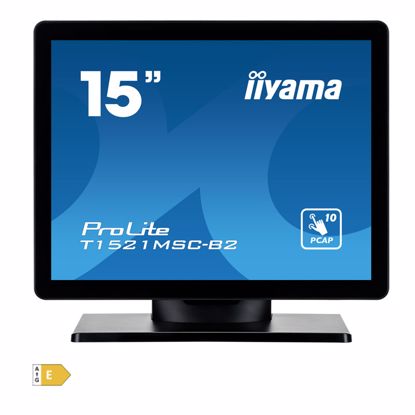 Fotografija izdelka IIYAMA ProLite T1521MSC-B2 38cm (15") TN XGA P-CAP zvočniki na dotik informacijski / interaktivni monitor