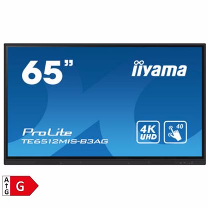 Fotografija izdelka IIYAMA ProLite TE6512MIS-B3AG 65" (165,1cm) 24/7 UHD IPS na dotik / interaktivni črni zaslon