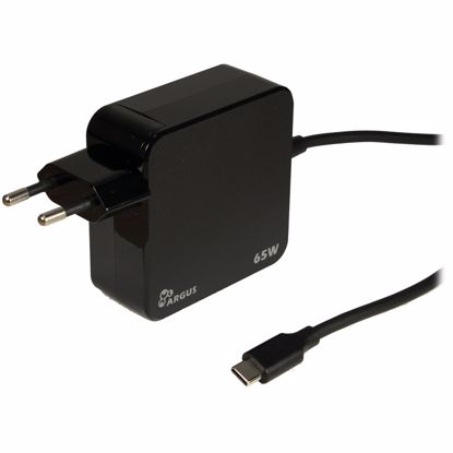 Fotografija izdelka INTER-TECH PD-2065 USB-C PD 5-20V 65W 1,8m črni polnilec