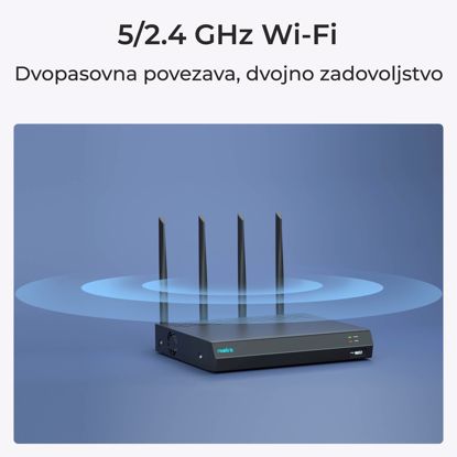 Fotografija izdelka Reolink NVR snemalnik NVS12W 16MP, Wi-FI 6, 2TB HDD, 12 kanalni NVR