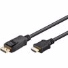 Fotografija izdelka GOOBAY DisplayPort (M) / HDMI (M) Tip A pozlačen 3 m kabel