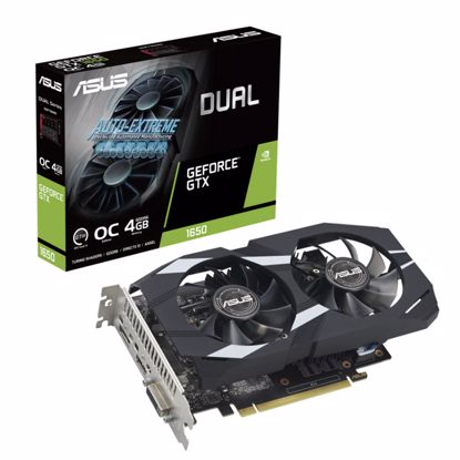 Fotografija izdelka ASUS Dual GeForce GTX 1650 OC 4GB GDDR6 (90YV0EZD-M0NA00) gaming grafična kartica