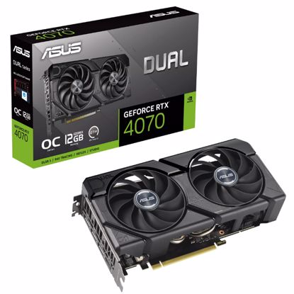 Fotografija izdelka ASUS Dual GeForce RTX 4070 EVO OC 12GB GDDR6X (90YV0KC0-M0NA00) grafična kartica