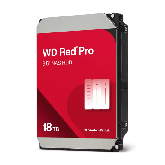 Fotografija izdelka WD trdi disk 18TB SATA3, 6Gb/s, 7200, 512MB RED PRO