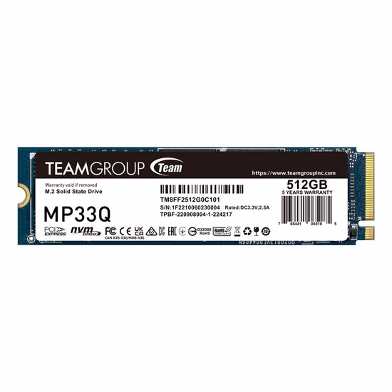 Fotografija izdelka Teamgroup 512GB M.2 NVMe Gen3x4 SSD MP33Q 3D QLC 2280