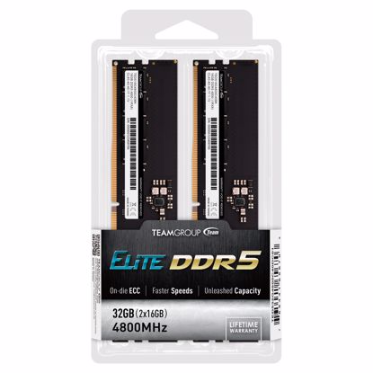 Fotografija izdelka Teamgroup Elite 32GB (2x16GB) DDR5-4800 DIMM CL40, 1.1V