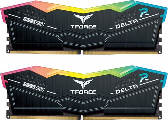 Fotografija izdelka Teamgroup  DELTA RGB 32GB Kit (2x16GB) DDR5-5200 DIMM PC5-41600 CL40, 1.25V