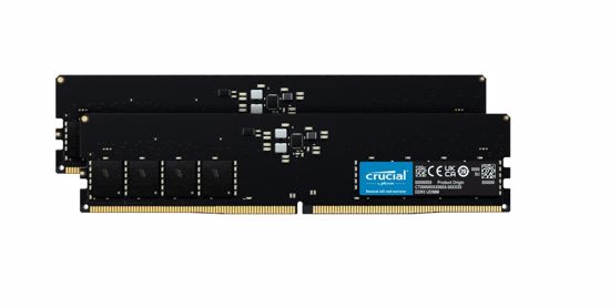 Fotografija izdelka Crucial 32GB Kit (2x16GB) DDR5-4800 UDIMM PC5-38400 CL40, 1.1V