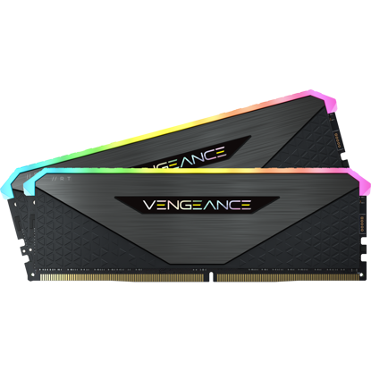 Fotografija izdelka Corsair VENGEANCE RGB RT 16GB (2 x 8GB) DDR4 DRAM 3200MHz PC4-25600 CL16, 1.2V/1.35V