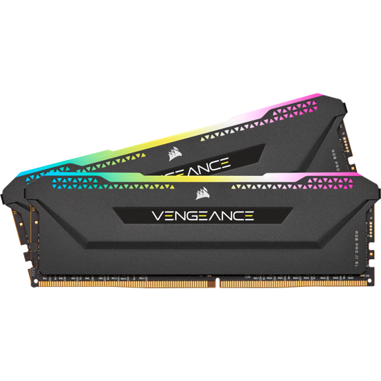 Fotografija izdelka Corsair VENGEANCE RGB PRO SL 32GB (2 x 16GB) DDR4 DRAM 3600MHz PC4-28800 CL18, 1.2V/1.35V