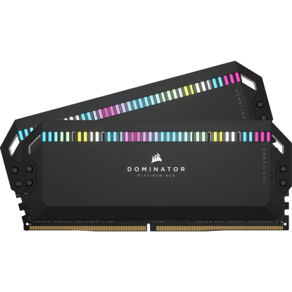 Fotografija izdelka Corsair DOMINATOR PLATINUM RGB 32GB (2x16GB) DDR5 5600MHz PC5-44800 CL36, 1.25V