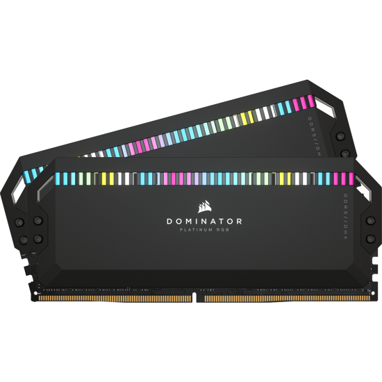 Fotografija izdelka Corsair DOMINATOR PLATINUM RGB 32GB (2x16GB) DDR5 5600MHz PC5-44800 CL36, 1.25V