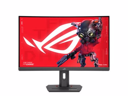 Fotografija izdelka Monitor 27" (69 cm) WQHD VA 280Hz, HDR400, ukrivljen, HDMI, DisplayPort USB-C, ASUS ROG Strix XG27WCMS