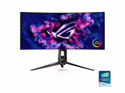 Fotografija izdelka Monitor 34" (87 cm) WQHD OLED 240Hz, ukrivljen, HDR10, HDMI, DisplayPort, USB-C DP Alt, SPDIF, ASUS ROG Swift PG34WCDM