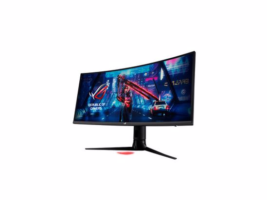 Fotografija izdelka Monitor 34'' (87 cm) UWQHD IPS 180Hz HDR400, ukrivljen, HDMI, DisplayPort, USB-C DP, zvočniki, ASUS ROG Strix XG349C