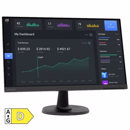 Fotografija izdelka LENOVO D24-45 60,5cm (23,8") FHD VA LED LCD HDMI/VGA monitor