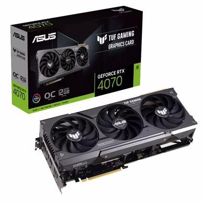 Fotografija izdelka ASUS TUF GeForce RTX 4070 Gaming OC 12GB GDDR6X (90YV0IZ0-M0NA00) gaming grafična kartica