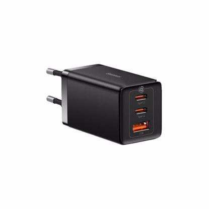 Fotografija izdelka BASEUS hišni polnilec GaN4 40W, 2x USB-C, črn 