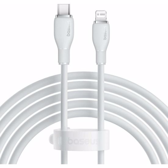 Fotografija izdelka BASEUS kabel Pudding USB-C na Lightning PD 20W, 2m beli