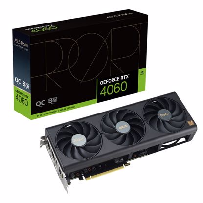 Fotografija izdelka ASUS PROART GeForce RTX 4060 OC 8GB GDDR6 (90YV0JM0-M0NA00) gaming grafična kartica