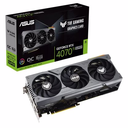 Fotografija izdelka ASUS TUF GeForce RTX 4070 Ti Super OC 12GB GDDR6X (TUF-RTX4070TIS-O16G-GAMING) gaming grafična kartica