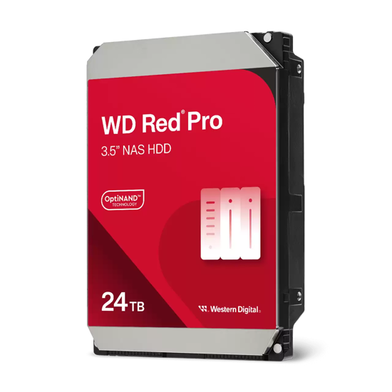 Fotografija izdelka WD trdi disk 24TB SATA3, 6Gb/s, 7200, 512MB RED PRO