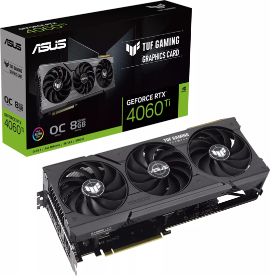 Fotografija izdelka Grafična kartica ASUS TUF GeForce RTX 4060 Ti GAMING OC, 8GB GDDR6, PCI-E 4.0