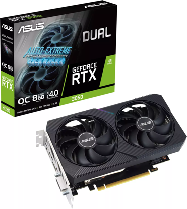 Fotografija izdelka Grafična kartica ASUS GeForce RTX 3050 DUAL OC V2, 8GB GDDR6, PCI-E 4.0