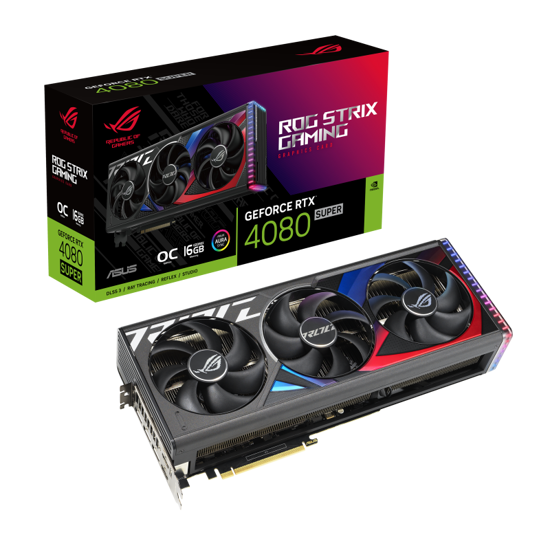 Fotografija izdelka Grafična kartica ASUS ROG STRIX GeForce RTX 4080 SUPER OC, 16GB GDDR6X, PCI-E 4.0