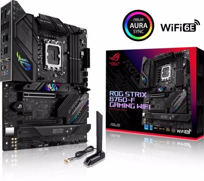 Fotografija izdelka ASUS ROG STRIX B760-F GAMING WIFI, DDR5, SATA3, USB3.2Gen2x2, DP, Wi-Fi 6E, LGA1700 ATX